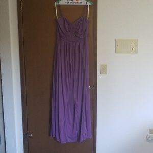 Lilac David's Bridal bridesmaid dress